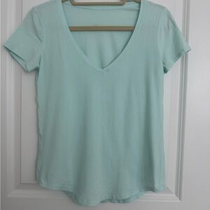Lululemon Athletica Mint Green Polo Short Sleeve T-Shirt
